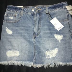 Denim mini skirt🔥